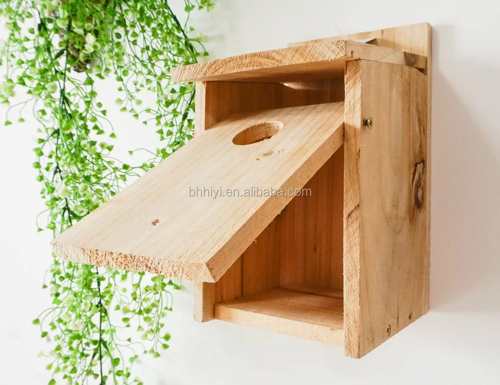 Handcrafted Bird Products Garden Wood Bird Houses Cage Nest Wholesale Birdhouse Feeders