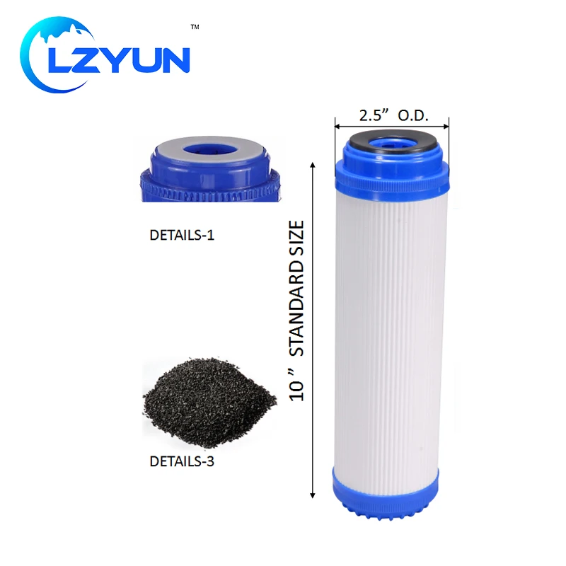 Хит продаж 10 дюймов CTO фильтра с активированным углем для обратного осмоса воды системы