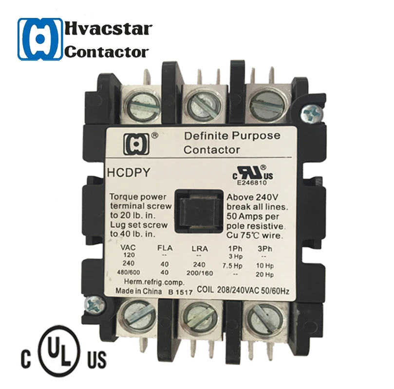 Высокое качество Три поляки ac Контакторы 24 В катушки ul