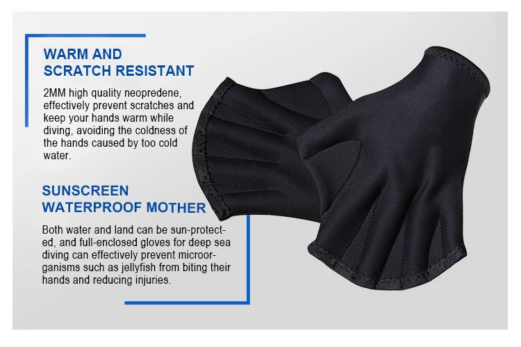 Training Aqua Fit Swim Webbed Gloves Aquatic Fitness Water Resistance Gloves for Women Men Children
