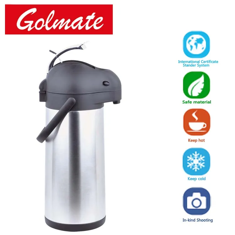 Zinc Alloy Lever Stainless Steel  vacuum insulated airpot