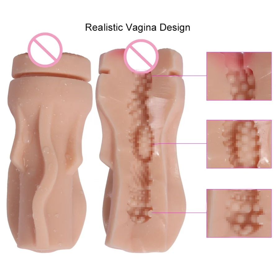 Hot Sale Hands-Free Male  deep throat  Artificial Pussy Masturbation vagina mushroom Cup For Men