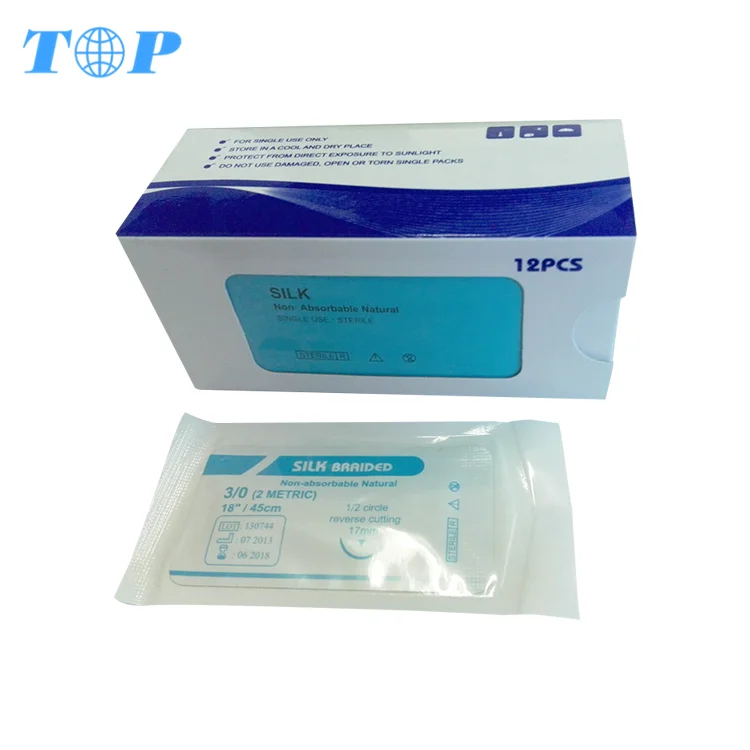 Nonabsorbable Surgical Silk Suture Thread