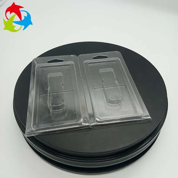 Custom Clear Usb Flash Drive Clamshell Blister Packaging