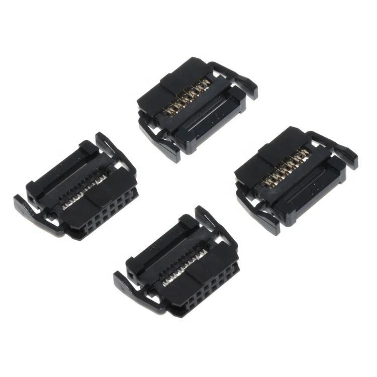 Factory Price Flat ribbon Cable Assembly Socket  2.00mm 12Pin IDC Connector