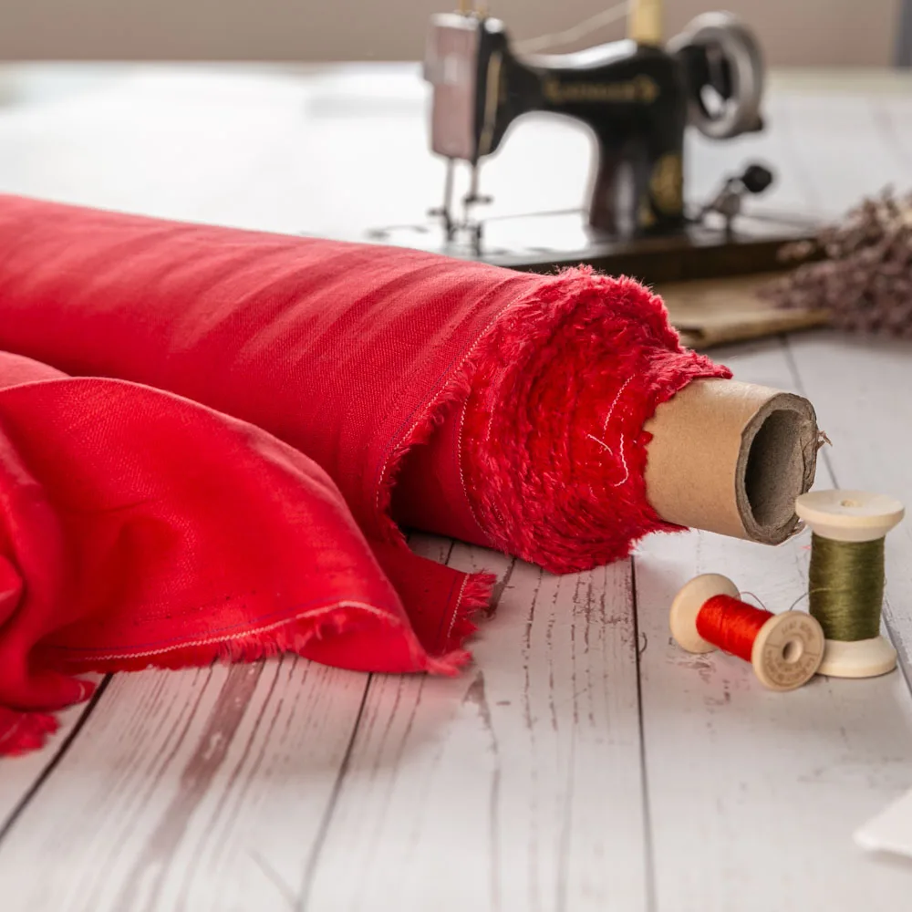 
China suppliers super soft plain dyed woven linen fabric for shirting 