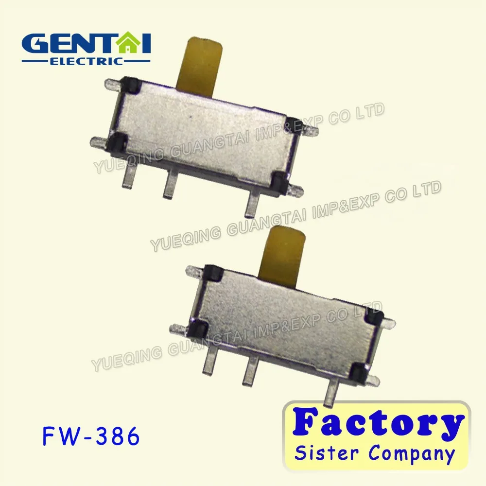 7 pin smd мини слайд-переключатель с белым или черным