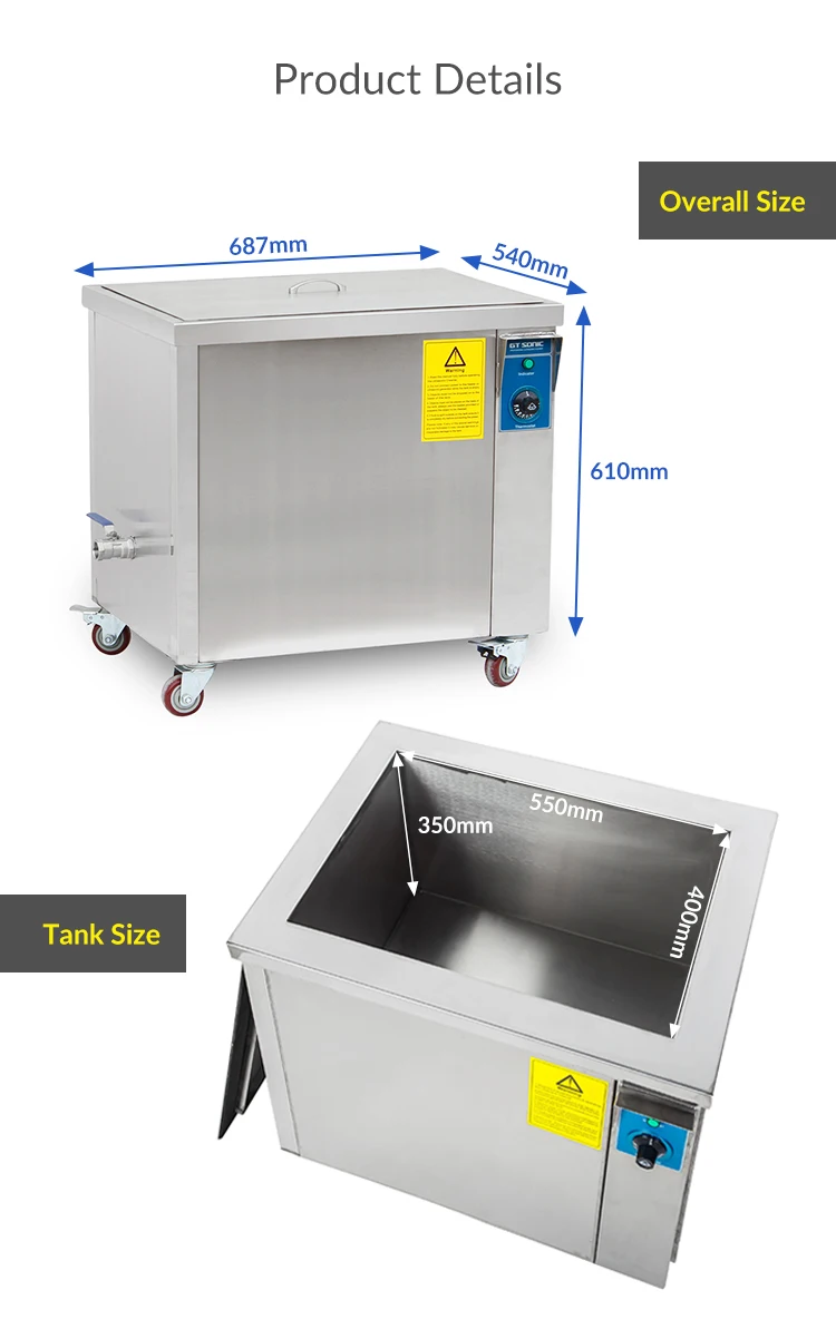 77L 28Khz 40Khz 3Kw Utensil Ultrasonic Cleaning Machine Ultsonic Cleaner Ultrasound Cleaner For Engine