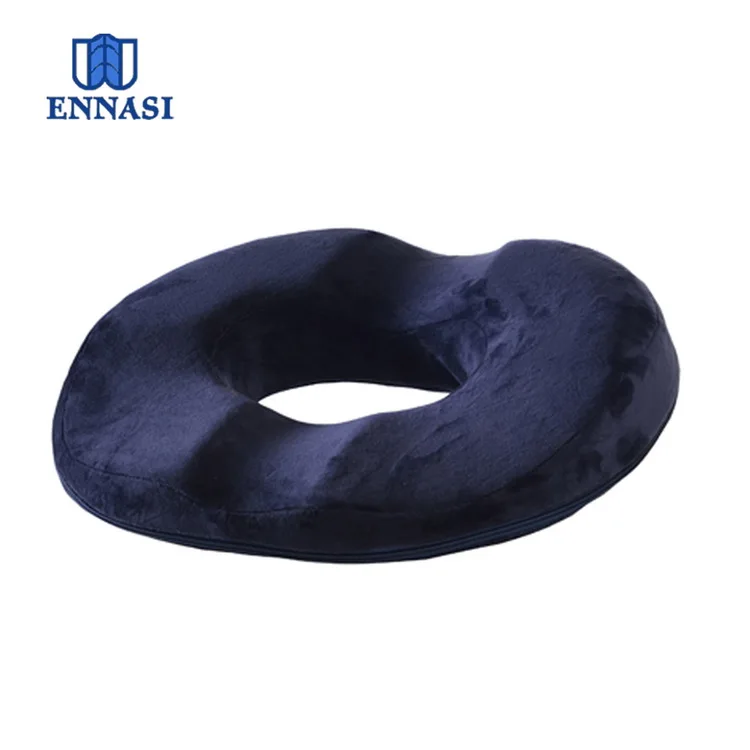 High Quality Memory Foam Donut Seat Cushion for Hemorrhoids CE 100% Polyester Adults Moulding Round Customized Color CN;JIA