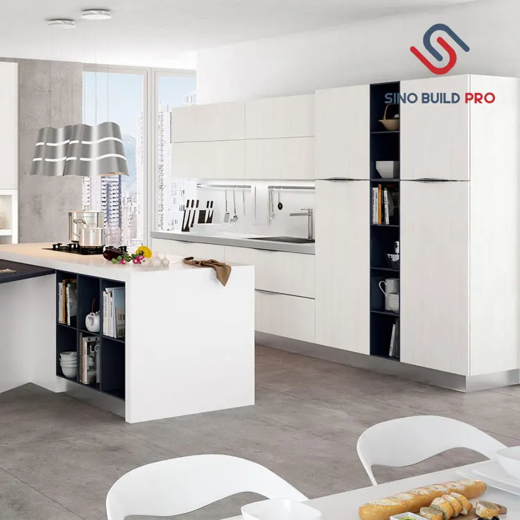 Современный глянцевый кухонный шкаф, современный белый лаковый кухонный шкаф, доступный современный кухонный шкаф, простой дизайн