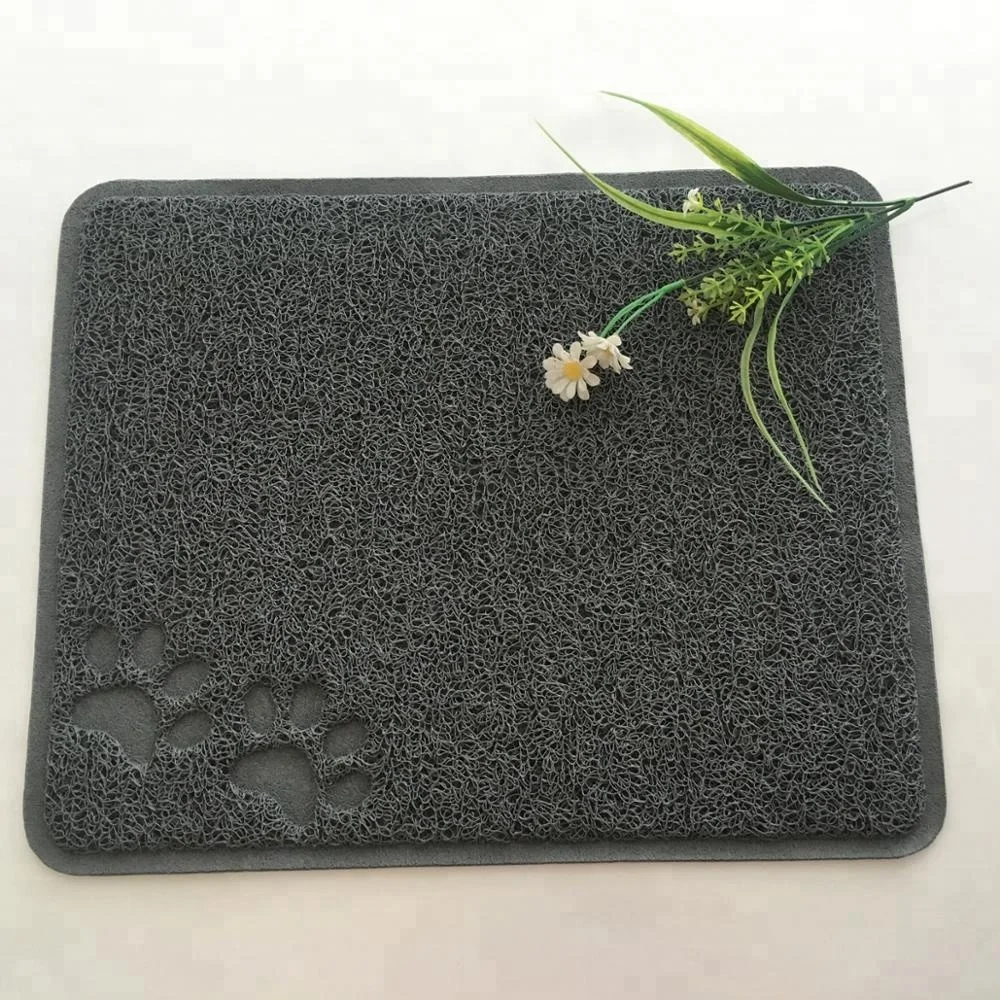 60x45cm Pet Pads Toilet Catcher Kitty PVC Gray Cat Litter Pad Boat Mat