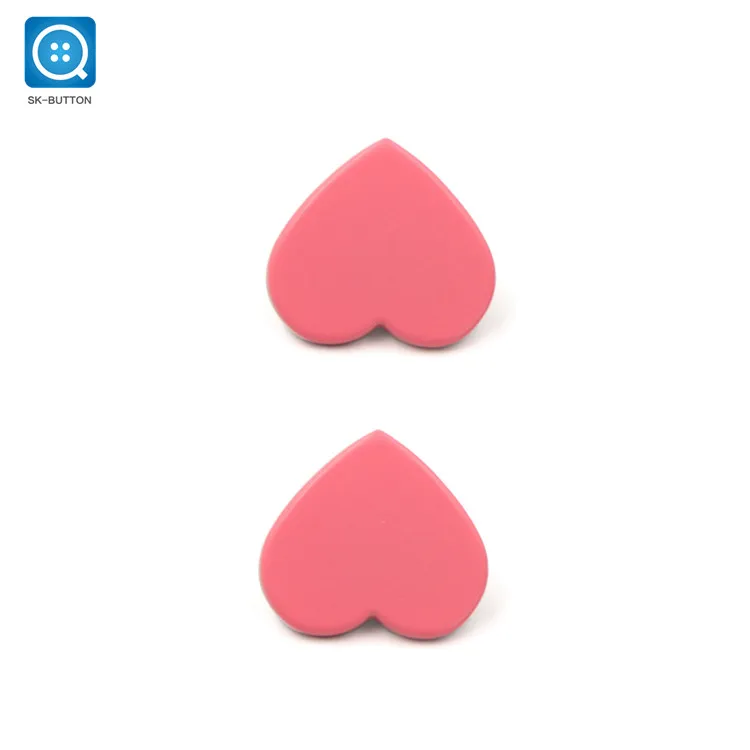 Newest Zinc Alloy Snaps Button Heart Shape and Can be Customized Denim Metal Snap Button