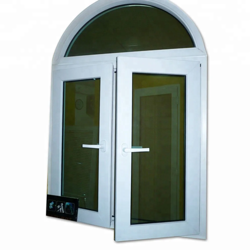 Hot Sale PVC Sliding Glass Window White Building Plastic Window