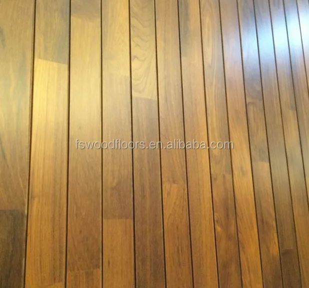 Prefinished exterior teak hardwood wall cladding