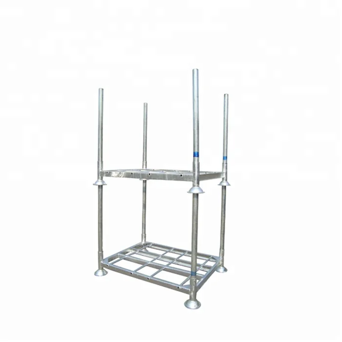 Сверхмощный 1500 кг q235 стальной металлический оцинкованный складской стальной поддон для хранения