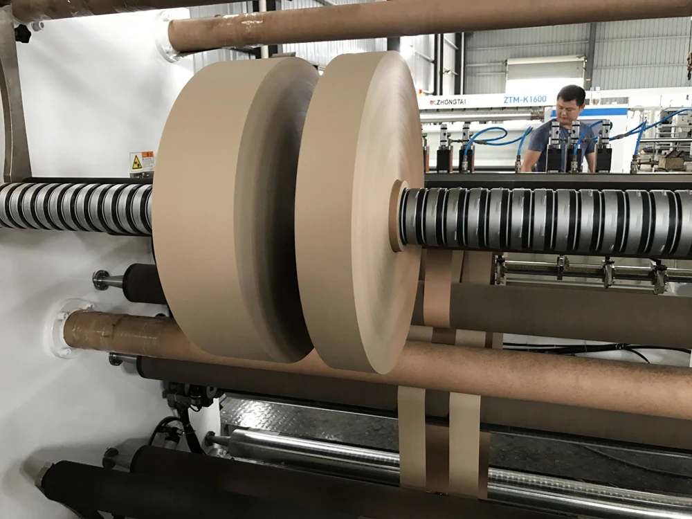 ZONTAI Sticker Paper label/Film Label Roll Slitting Machine rewinding machine