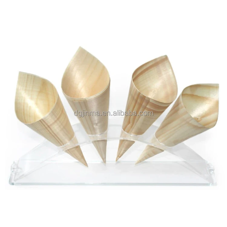 Wholesale Table Top Clear Acrylic Ice Cream Cone Holder