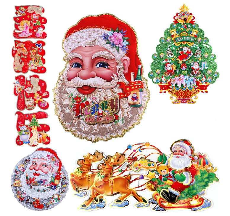 
Holiday christmas tree stickers CHRISTMAS TREE Window Stickers Christmas Tree Wall Decoration Stickers 
