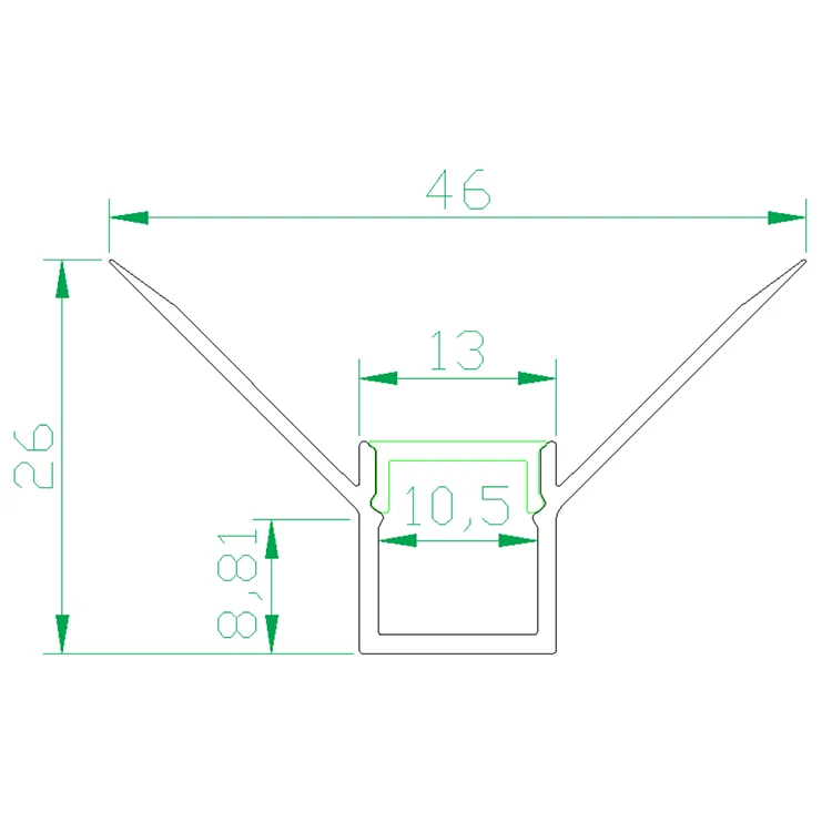
Customized office light LED fluorescent tube fixtures embedded in gypsum board linear LED lighting 