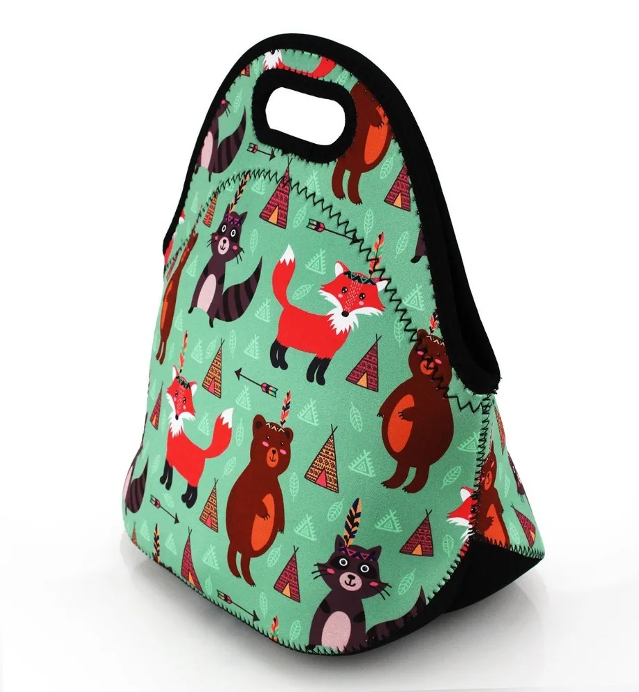 Fashionable Neoprene Insulated Lunch Bag Tote Cooler Bag