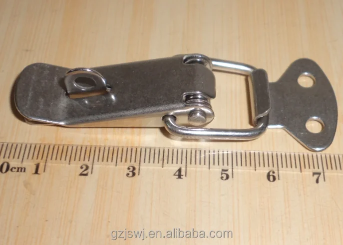Small toggle latch hasp lock