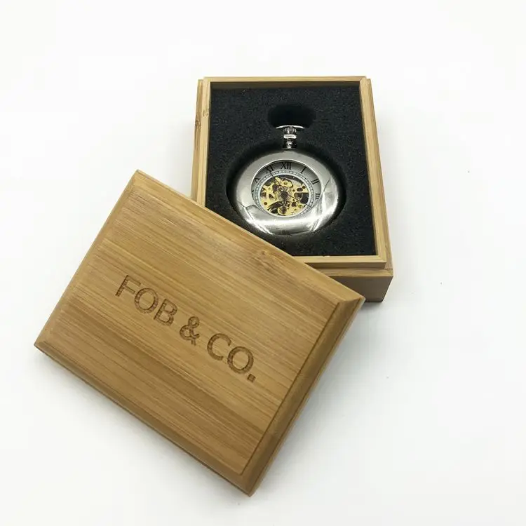 Storage Gift Jewelry Watch Bamboo Material Small Crate Wooden Box