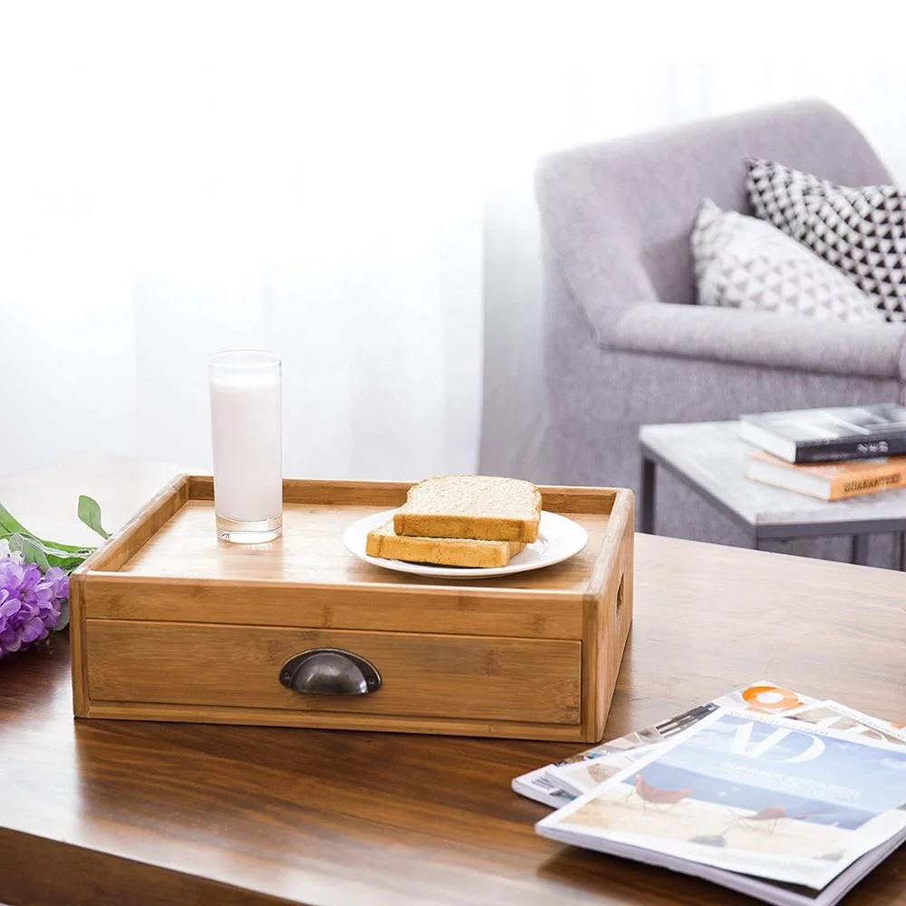 2021 new products Good wooden tray cutlery silverware tray