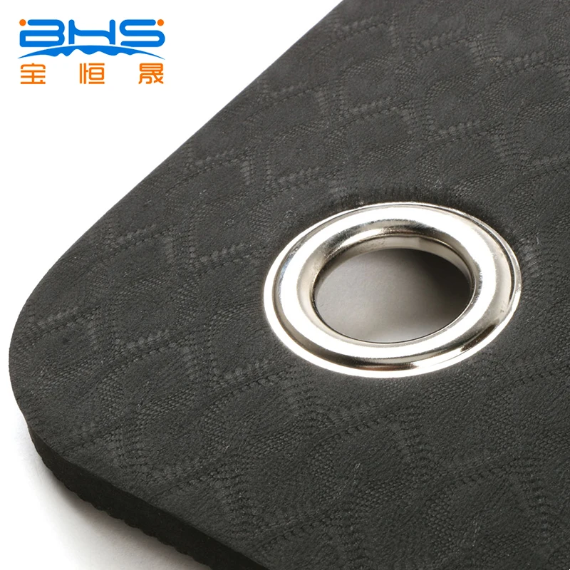 
Perforated anti-slip grommets hanging yoga mat with holes 