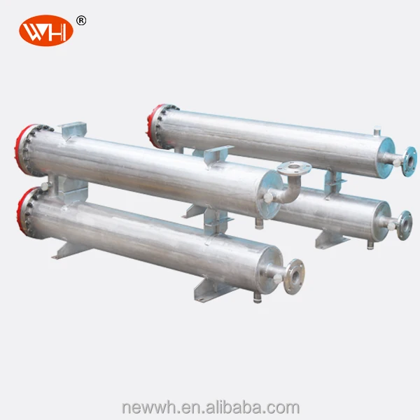 Steel Water Tube Heat Exchanger Industrial Refrigeration Parts 23.2kw Capacity