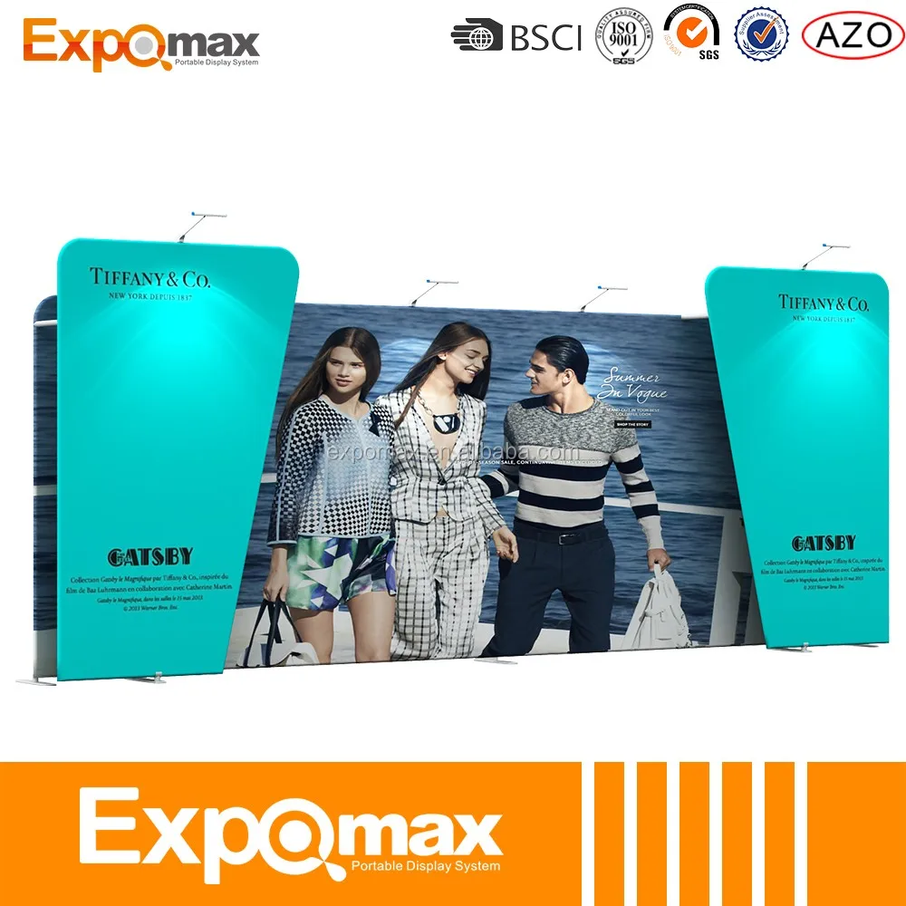 10ft s-образный портативный события фоне растянуть натяжение ткани стенд