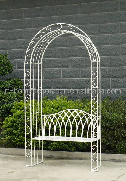 Wholesale Outdoor Garden Heart Shaped 2 Seater Anti rust Wrought Iron Patio Bench