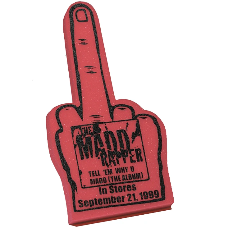 
Giant Foam Hand Middle Finger Sponge 