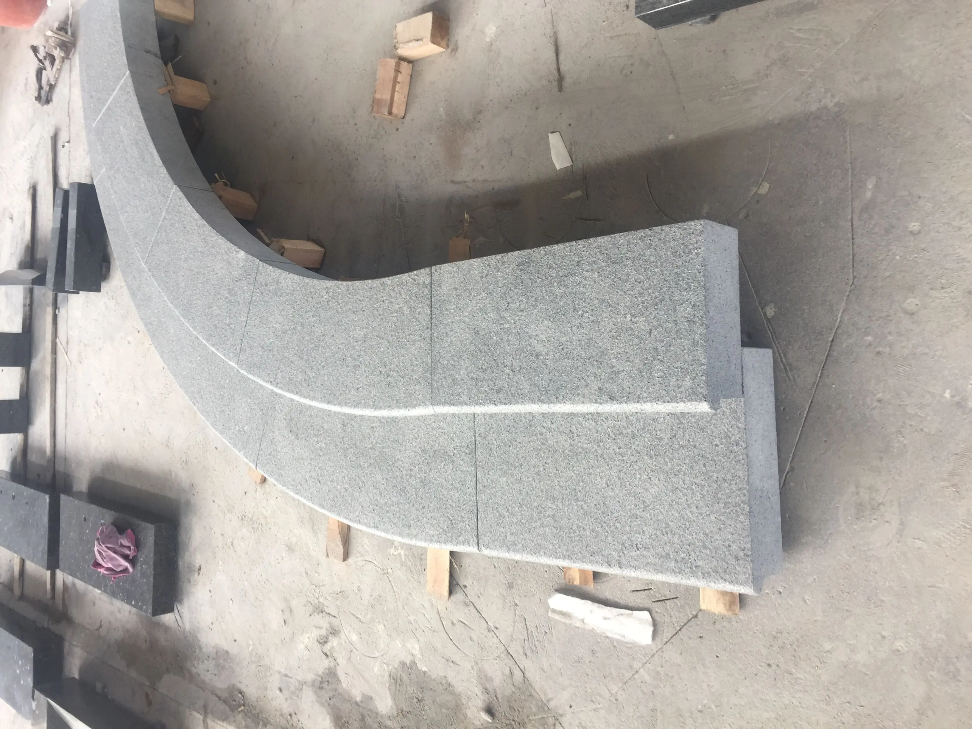 Dark Gray Granite Step Stair Paver