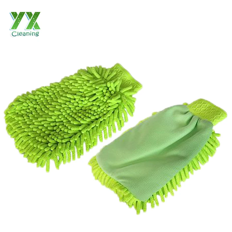 2IN1 Chenille Mircofiber Wash Mitt Car Washing Mitts