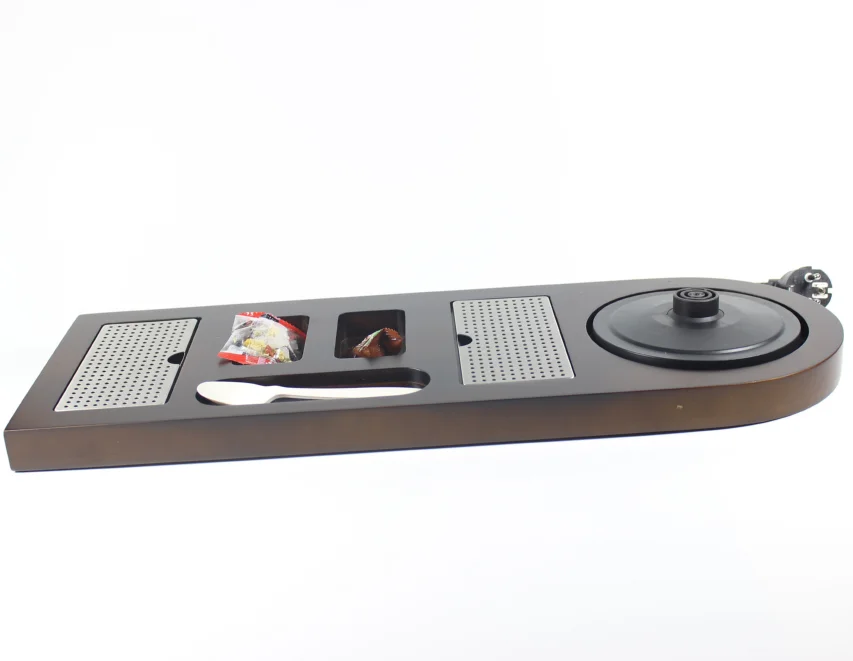 New Design Wooden Electric Kettle Tray Hotel electric kettle welcome tray