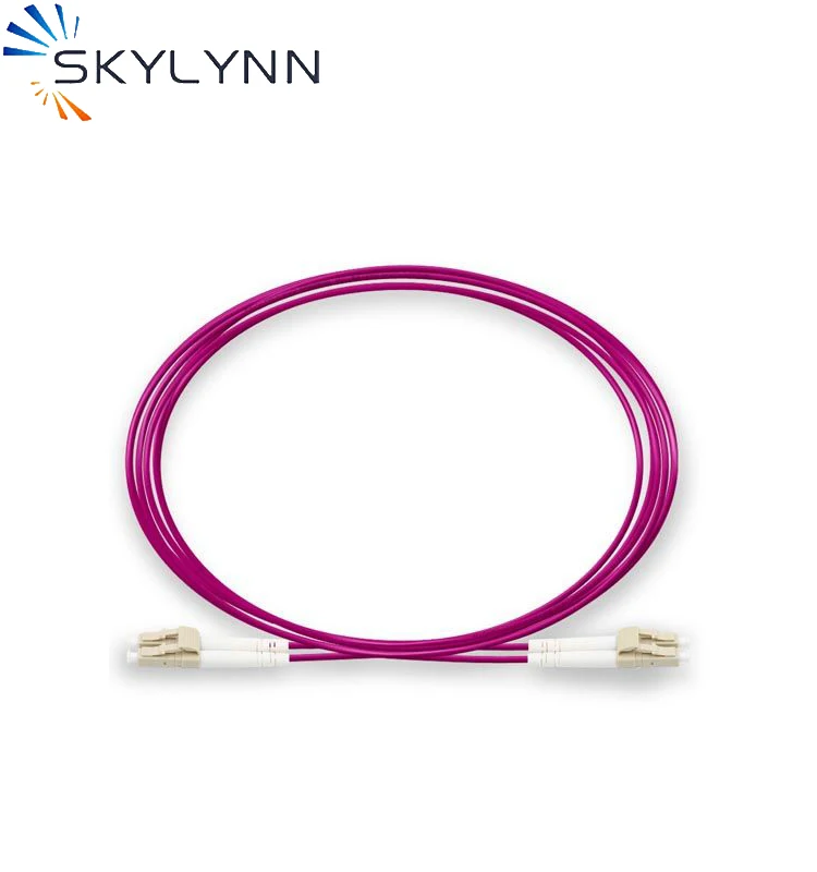 ММ Дуплекс LC OM4 FTTH патч-корд волокно-оптический с LSZH Куртка