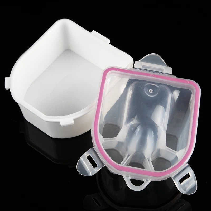 Double Layer Thickening Foam Hand Manicure Bowl Finger Tips Soaker Remover Treatment nails supplies for Nail Treatment