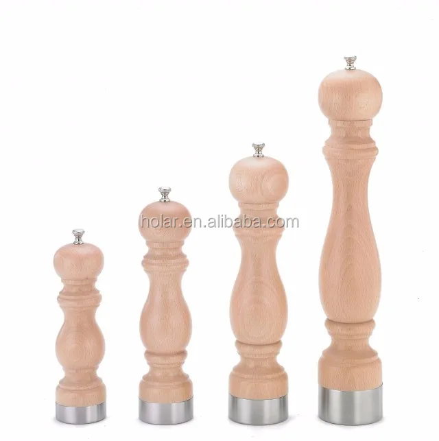 [Holar] Тайваньская ручная мельница для соли и перца из натурального дерева в скандинавском стиле