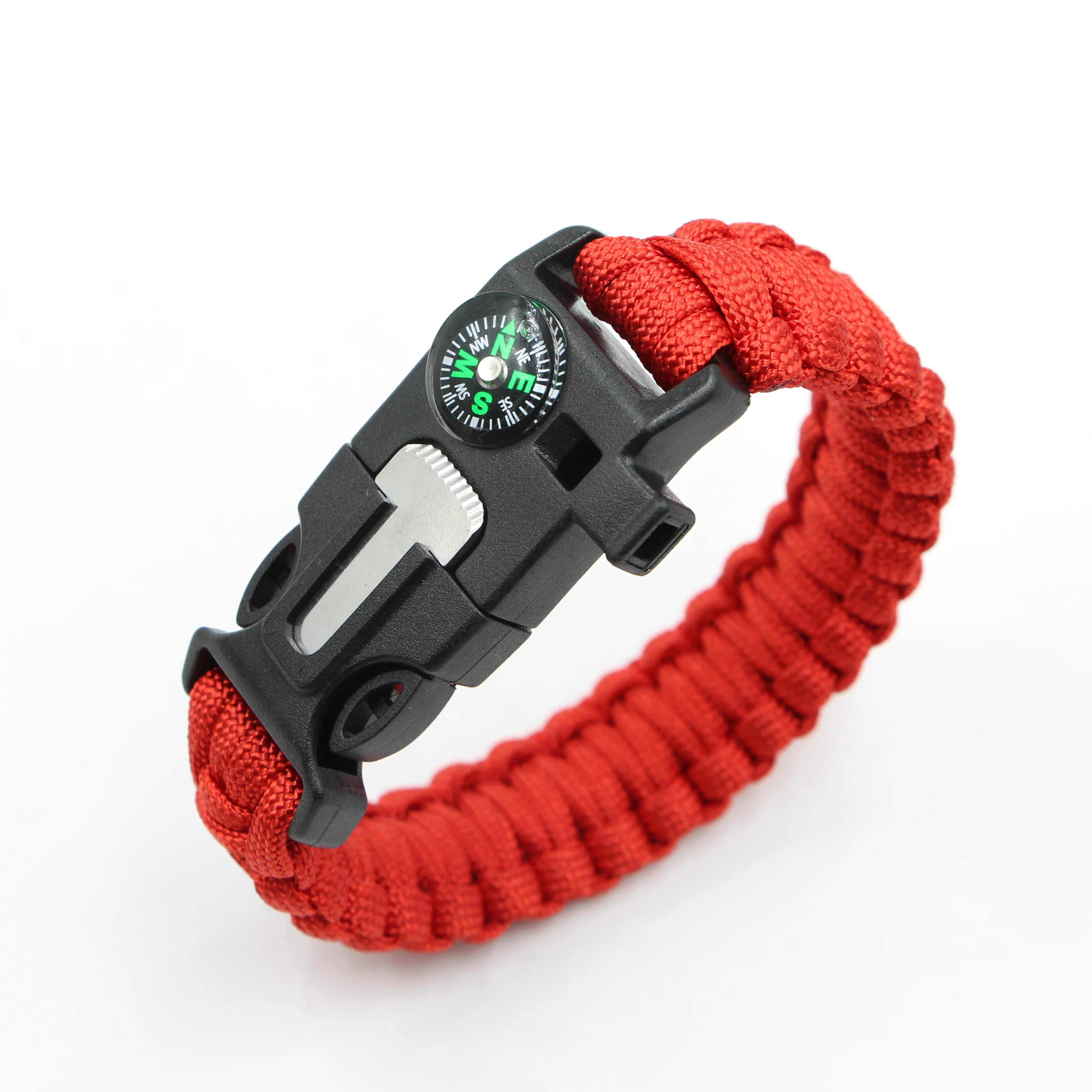 Наружный свисток пряжка и компас браслеты Паракорд Браслет для выживания