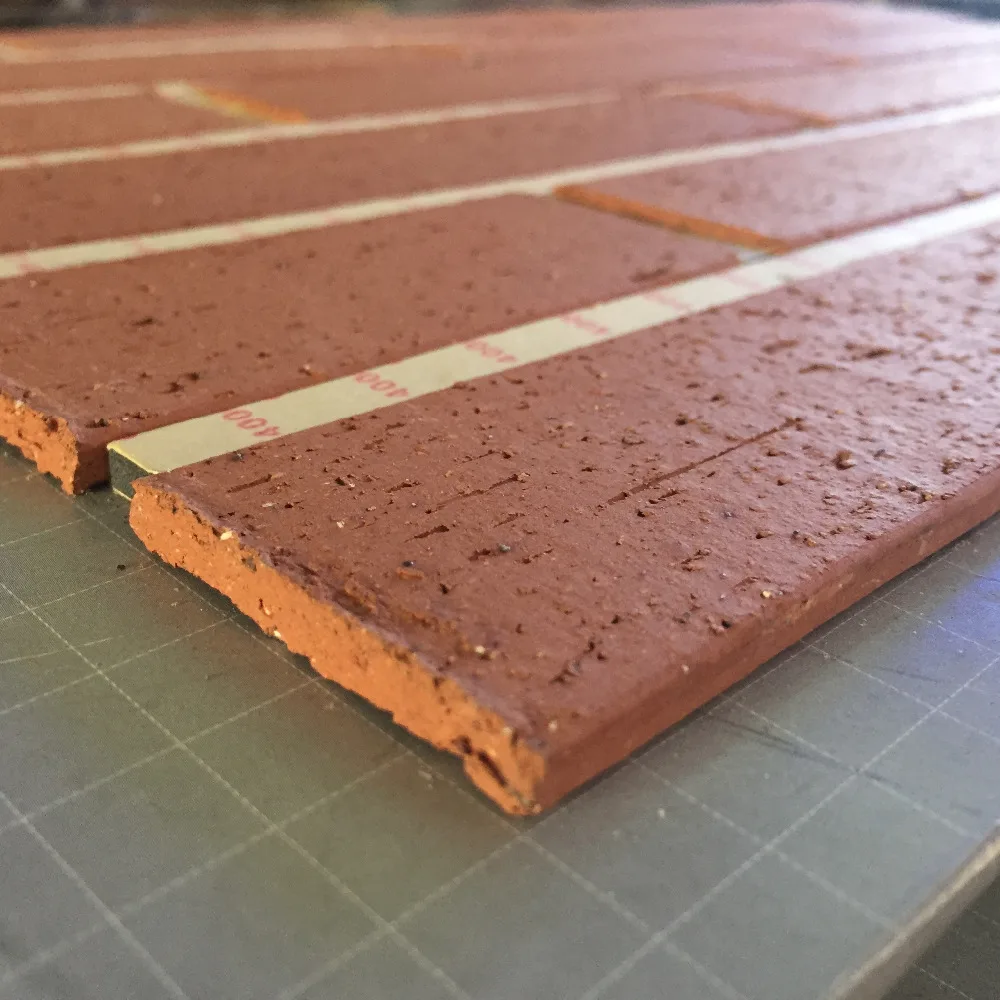 7mm thickness clay bricks with small sizes and light weight