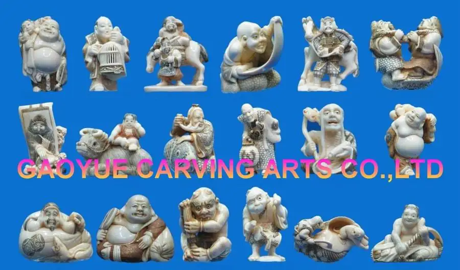 Mammoth ivory Netsukes Statues bone netsuke
