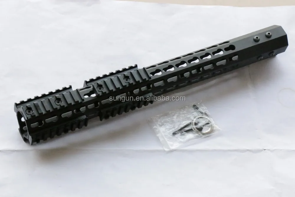 
SUNGUN MTS0074-B 16 Inch 7 Side AR15 Keymod Handguard with 6pcs Mini Rail 
