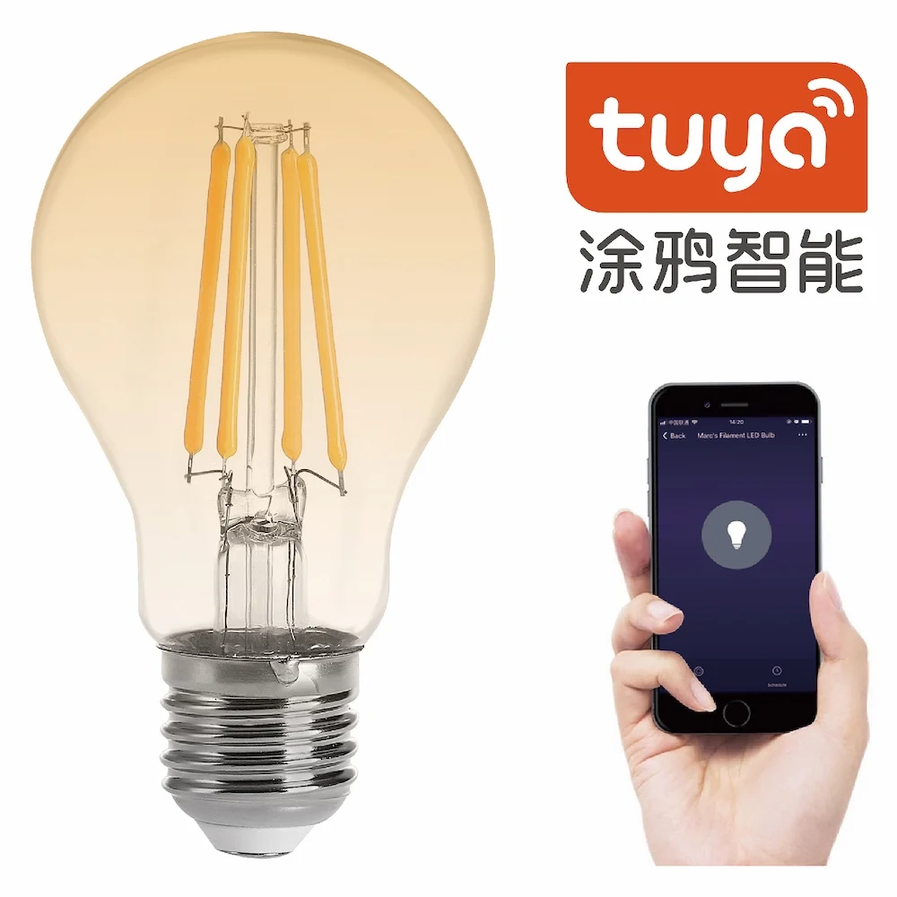 Tuya Alexa 8.5w E27 B22 Home Dimmable Led Lamp Smart Wifi Bulb