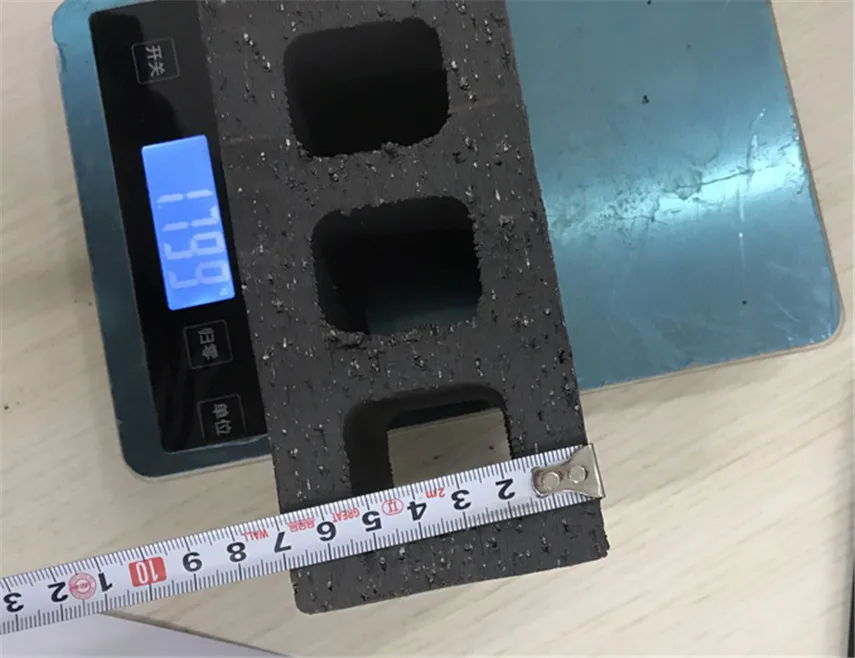 Black construction hollow building brick for loading bearing house building with size 230x75x70mm