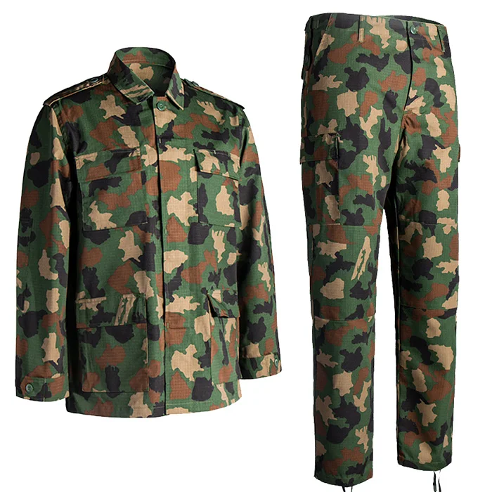 Digital Camouflage Rip-stop BDU Woodland Tactical Uniforms