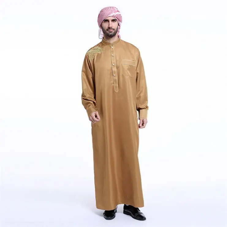 Новейшие Онлайн-дизайны Abaya 2018 оптовая продажа мужская одежда Дубая Thobe