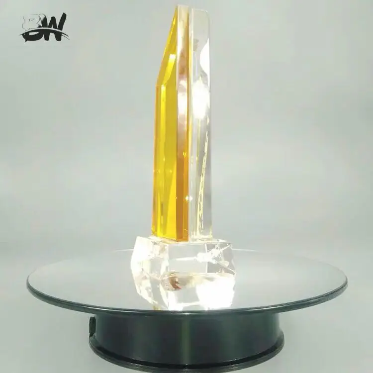 Factory Direct Sale Solar Turntable Acrylic Rotating  Display Stand For Jewelry Watch