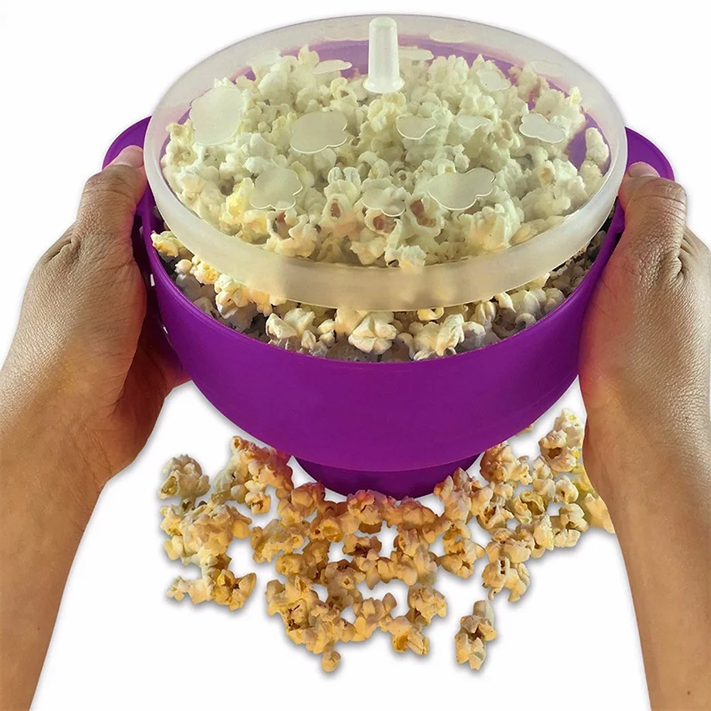 
Homeware Collapsible Popcorn Maker Silicone Microwave Popcorn Maker / Popper 