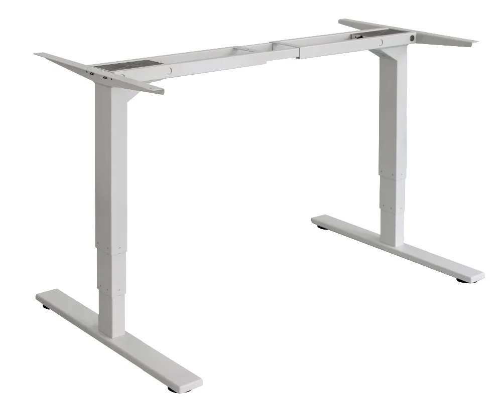 Dual motor  Electric Hight Adjustable Desk With new designsit stand desk modern white office desk