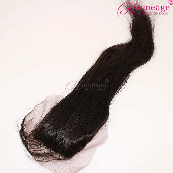 
Homeage wholesale unprocessed human hair 4x4 peruvian hair lace closures 